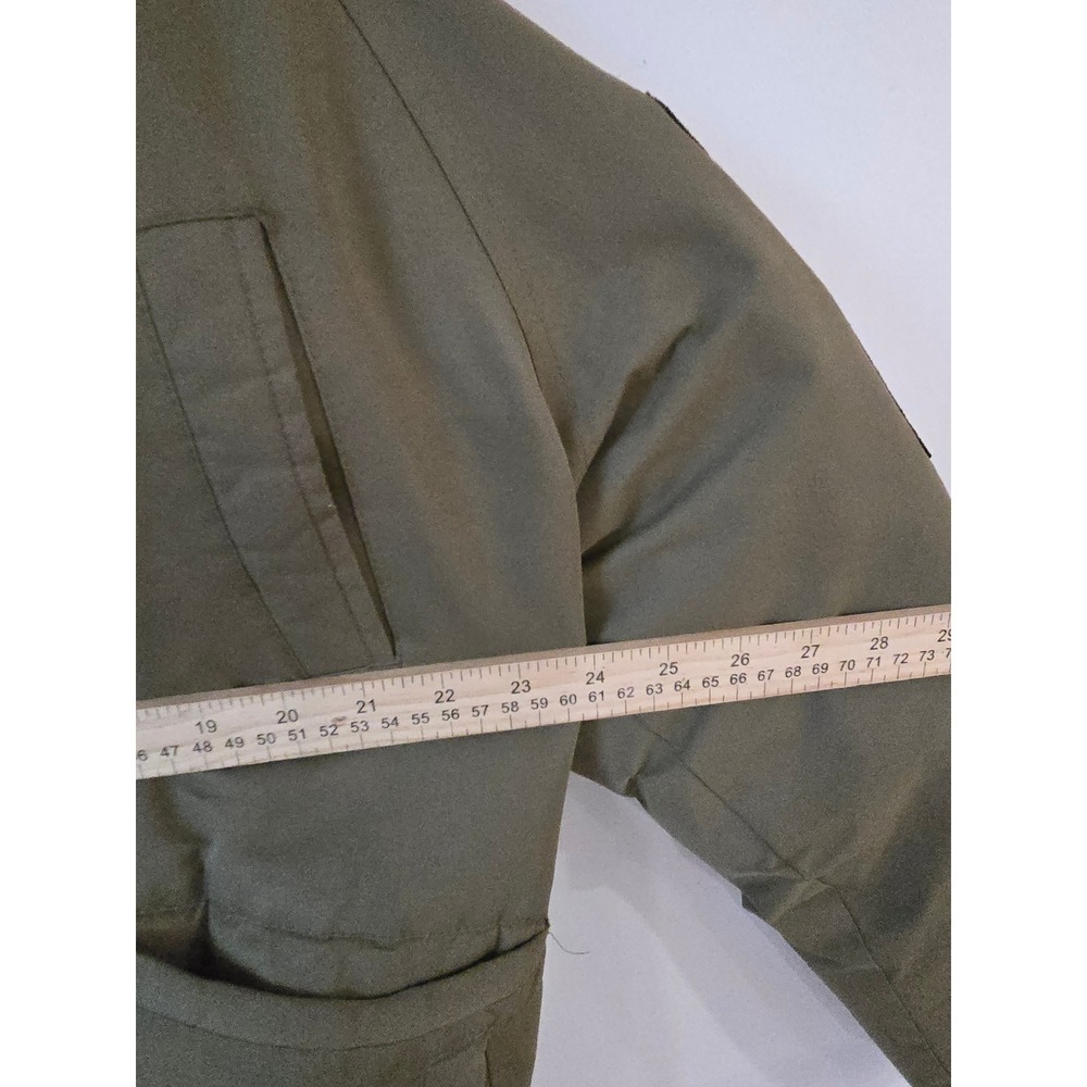 Canada Weathergear Womens Olive Green Faux Fur Hood Bomber Jacket Large - Picture 7 of 9